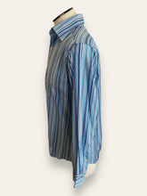 Hawes & Curtis Blue, Green, White (Striped) Men’s Shirt Large 43-45